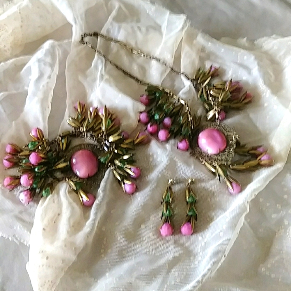 Vintage, Rare Sadie Green Brass Set